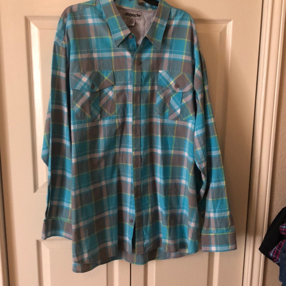 Long sleeve men shirt size 5xl